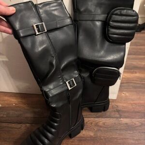 Black Knee-High Women's Boots